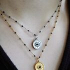 Bewitched witchy stainless steel necklace in gold and silver in stainless steel