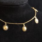 Sun witchy choker necklace in gold
